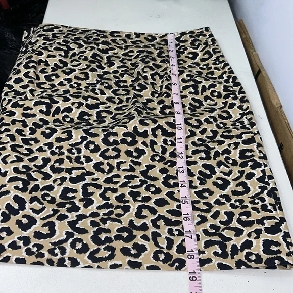 Talbots Animal Print Cotton Blend Skirt - Picture 10 of 10